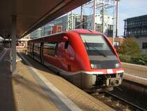 Ein Zug der SCNF wartet auf die Abfahrt nach Stra�bourg. Das Bild wurde in Saarbr�cken aufgenommen.