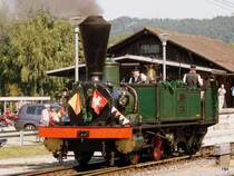 SBB Historic - Dampflok GENF Ec 2/5 28 zu im Bahnhof von Koblenz am 23.08.2009