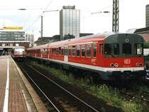 624 634-2/924 426-0/624 und 928 673-3/628 673-6 auf Dortmund Hauptbahnhof am 26-7-2003. Bild und scan: Date Jan de Vries. 