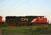 Portrait der CN SD70I 5608 am 13.8.2009 in der Torbram Road in Brampton.
