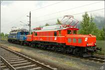 1020 018 & 1020 041 MWB stehen in Villach S�d Gvb.
Villach 06.06.2009