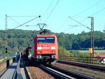 152 065 am 08.09.2009 auf der Donaubr�cke bei Regensburg!