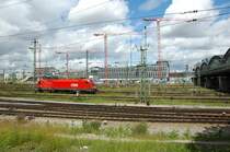 1116 260 steht am 19.07.09 einsam im Vorfeld des M�nchner Hbf