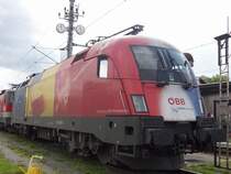 Am 12.07.2009 stand die 1116 056-1 Rumanien abgeb�gelt in der Traktion Salzburg.