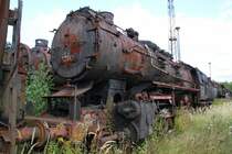 52 8104 der Loksammlung Falz am 12.09.09 im ehemaligen BW Falkenberg oberer Bahnhof. 