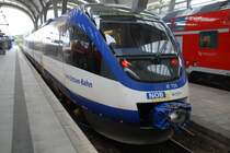 KIEL, 13.09.2009, ein Zug der Nord-Ostsee-Bahn in Kiel Hbf