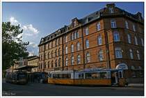 Bahnhof Nordhausen - GT 4 (Gelenk-Einrichtungswagen) Wagen 81 | Baujahr 1964
Combino (Einrichtungswagen) Wagen 101 | Baujahr 2000
Combino Duo (Zweirichtungswagen) Wage 203 | Baujahr 2004
28.08.2009
