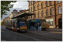 Bahnhof Nordhausen  - Combino (Einrichtungswagen) Wagen 101 | Baujahr 2000
Combino Duo (Zweirichtungswagen) Wagen 203 | Baujahr 2004
28.08.2009