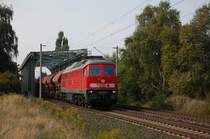 232 254-3 am 20.09.2009 kurz nach �berquerung des Mittellandkanals bei Peine