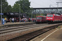 Dampf - Diesel - Elektro... Dreierlei Traktion bei den M�rklin-Tagen am 19.09.09 in G�ppingen.