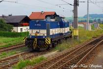 Auf der Fahrt nach Linz,begegnete mir in Steindorf bei Stra�walchen diese V100 der WLB,ihre Nummer lautet 9281 20000 91-6 (�sterreichurlaub 09.08.09)