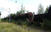 BR 50'35 am 12.09.09 im ehemaligen BW Falkenberg oberer Bahnhof.