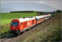 Diesellok 2016 057 f�hrt mit R 4510 von Klagenfurt nach Zeltweg.Diesen einzigen Personenzug durch das Lavanttal wird es mit Fahrplanwechsel warscheinlich auch nicht mehr geben.
Zeltweg 21.09.2009
