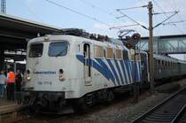 Br 139 177-0 von Lokomotion stand am 19.09.09 mit einem Sz von G�ppingen nach Lahr/Schwarw. im Bahnhof G�ppingen.