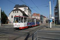 KT4D 931 nach der Ausfahrt aus der Hst Zentrum in richtung Neuplanitz.
� Neul Alexander