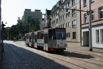 KT4D 934 auf dem Fl�stergleis zwischen Rathaus und Theater.
� Neul Alexander