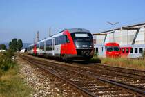 5022 049 und 5022 036 als R7713 nach Neckenmarkt-Horitschon. Wr.Neustadt, 26.09.2009