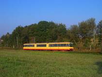 Tw 814 f�hrt als S9 nach M�hlacker. Aufgenommen in �lbronn-D�rrn am 26.9.2009