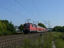 111 182-2 mit RE bei Th�ngersheim, 19.08.2009