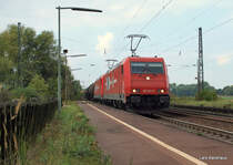 Dieses sch�ne HGK-Duo poltert am 26.09.09 in Ashausen mit einem �ler von der Hohen Schaar an meiner Linse Richtung S�den vorbei. Zugloks sind 185 631-9 und 185 605-3.