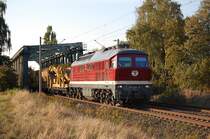232 223-8 am Sonntag den 27.09.2009 kurz nach �berquerung des Mittellandkanals bei Peine