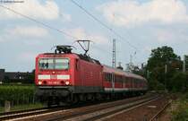 143 198-0 mit der RB 15534 (Wiesbaden Hbf-Koblenz Hbf) am km 59,9 14.8.09