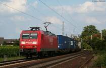 145 003-0 mit einem KLV -> Norden am km 59,9 14.8.09