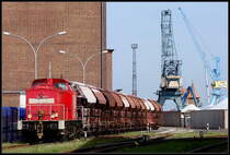 298 320-3 im Nordhafen von Stralsund.  am 26.06.09 