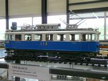 (RBS) Model in 1:22,5 vom  VBW Be 4/4 35  ausgestellt bei der RBS in der Werkst�tte Worberboden in Worb anl�sslich des Tag der offen T�r am 22.08.2009