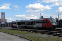 4.5.2004: �BB 5022 008-6 steht gerade am Gel�nde des Graz-K�flacherbahnhofes der GKB. In den vergangenen Tagen wurden einige Testfahrten unternommen u.a. mit 14 Tonnen Zuladung in Form von Sands�cken- mittlerweile wurden die ganzen Me�sensoren wieder ausgebaut.