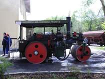 Diese Dampfwalze war zu Besuch im VSE museum in Schwarzenberg.Sie stand auch f�r Fahrten zur Verf�gung