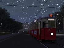 Die V6E Triebwagen 3642, 3557 und 3580 fahren gekuppelt als Sonderfahrt, mitten in der Nacht.
