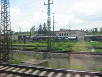 Hier steht eine E-Lok der Bauart Krokodil in den n�he von Heidelberg, Bild ist leider nicht so gut das es aus dem Zug gemacht wurde.