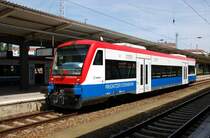 Ein Triebwagen der PEG steht am 29.07.09 in Berlin-Lichtenberg.