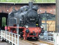 Die 75 501 wurde letztmalig vor ihrer R�ckf�hrung ins DDM im Eisenbahnmuseum Schwarzenberg gezeigt.