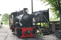 Lok Schwarzach am 5-5-2005 beim bekohlen in Bw Schierwaldenrath