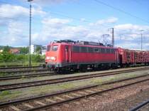 Baureihe 139 132-5 f�hrt am 11.05.2005 durch Aschaffenburg Hbf in Richtung Darmstadt.