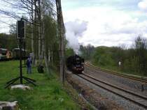 Die VSE Lok 50 3616 stand w�hrend der Schwarzenberger Eisenbahntage wieder f�r F�hrerstandsfahrten zu Verf�gung