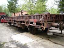 Flachwagen UIC St geh�hrt zum Wagenpark des VSE Museums