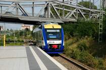 Der BRB-Erg�nzungsverkehr in Form eines LINT 41 erreicht am 29.07.09 Berlin-Gesundbrunnen.
