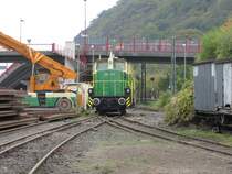 Die Normalspurdiesellok D6 der Brohltalbahn am 22.10.09.