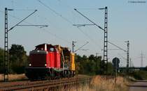212 347-9 mit einem 703.1 bei Wiesental 24.8.09 Gru� an den Tf