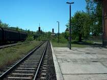Bahnsteig 1 in Karsdorf; 10.05.2008