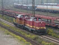 Vl 9 und Vl 10 der Hochwaldbahn am 24.10.2009 auf dem G�terumgehungsgleis im Seelzer Rbf.