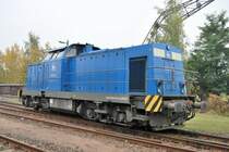 293 016 der PRESS zu Gast bei den Leipziger Eisenbahntagen, 24.10.09