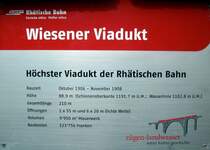 Schild am Fussg�ngerweg des Wiesener Viaduktes 13.09.2009