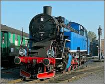 Die polnische Tkt 48-87 rangiert am 28.09.09 auf dem Museumsgel�nde der CFV3V in Mariembourg beim diesj�hrigen Dampffestival. (Hans)