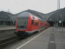 Hier eine RB nach Leipzig Hbf, bei der Einfahrt am 28.10.2009 in Leipzig Hbf.