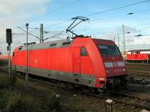 101 123-8 f�hrt vom EC weg an seinen Abstellplatz.