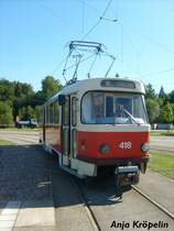 Wagen 418 aufgenommen am 30.08.08 in Schwerin